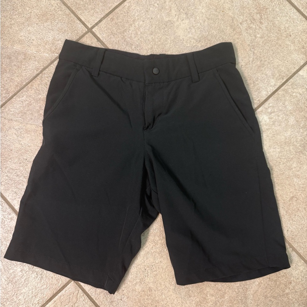 Nike Black Flat Front Shorts Versatile Design